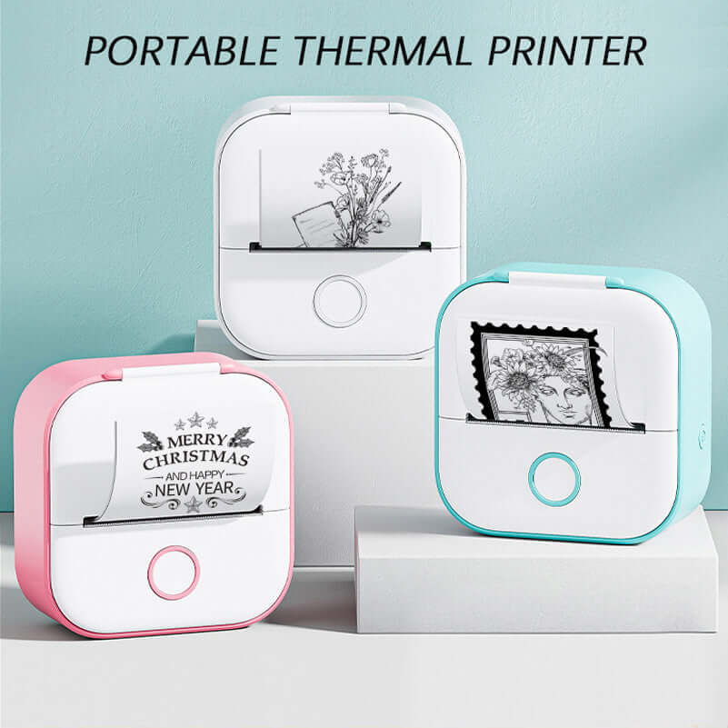 Portable Mini Thermal Label Printer | Bluetooth Home & Photo Printer - All-Gadgetry