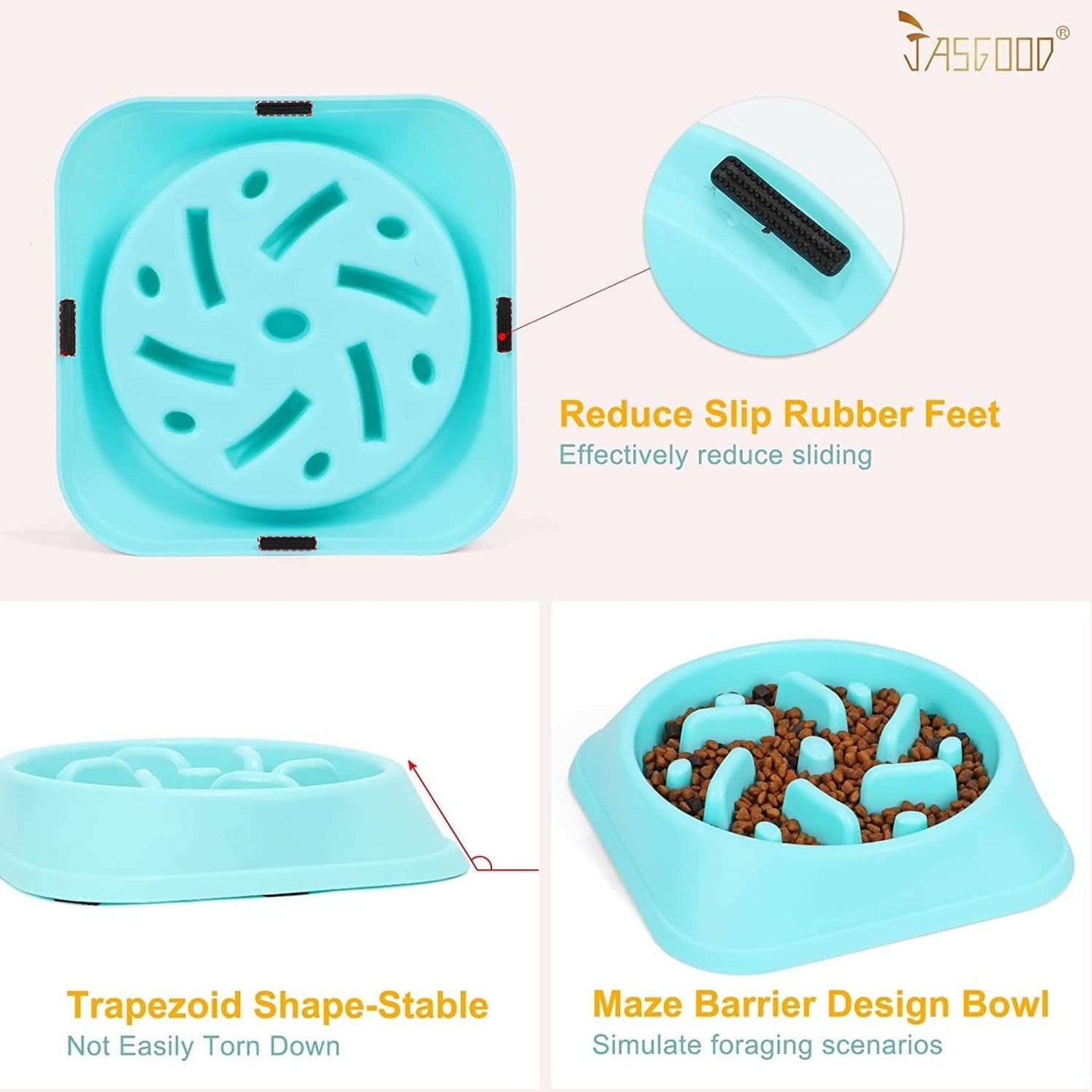 Eco - Friendly Dog Feeder Slow Eating Bowl - Prevent Choking & Bloating - All - Gadgetry