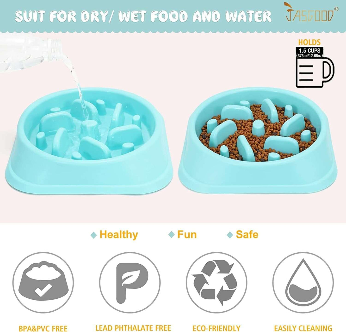 Eco - Friendly Dog Feeder Slow Eating Bowl - Prevent Choking & Bloating - All - Gadgetry