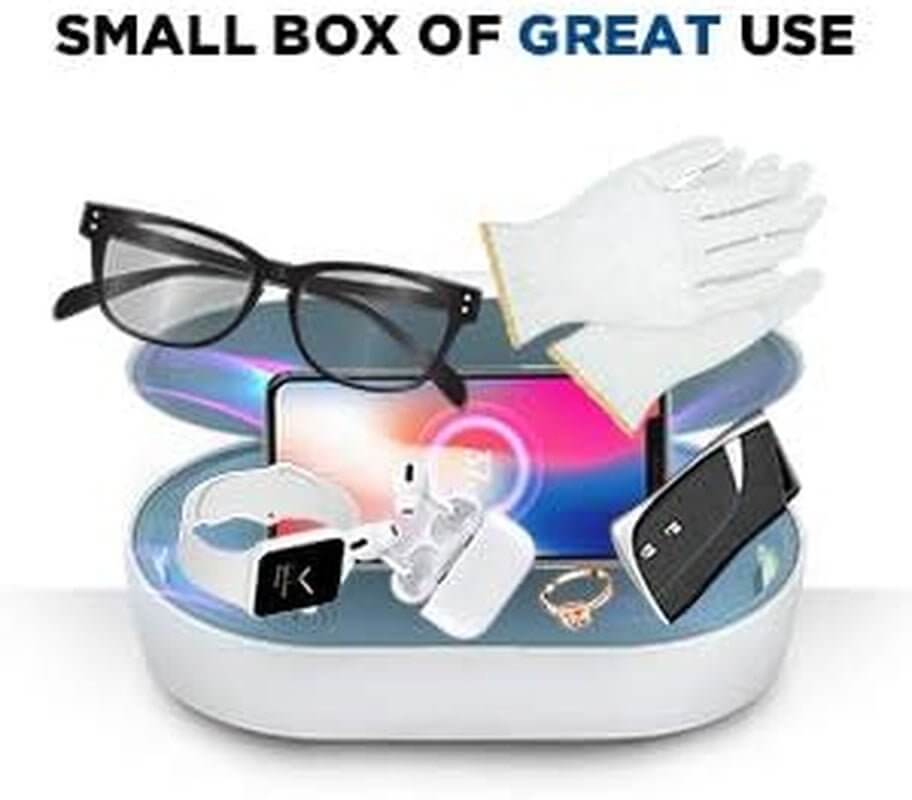 Portable UV Light Sanitizer Box - Disinfect Phones, Keys, Glasses & More - All - Gadgetry