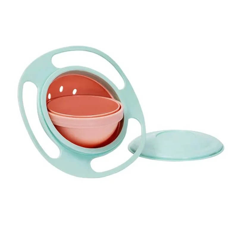 Universal Gyro Bowl Children Rotary Balance Novelty Gyro 360 Rotate Spill Proof Feeding Dishes Baby Training Rotary Balance Toy - All - Gadgetry